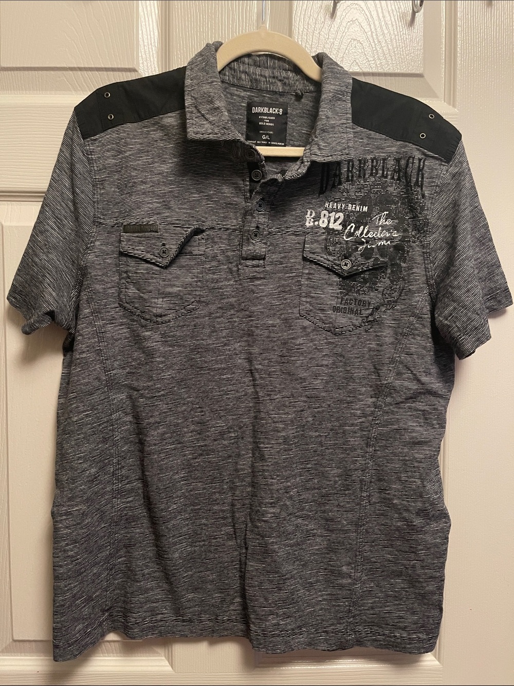 Black Dark Black:8 men’s Polo